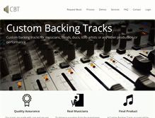 Tablet Screenshot of custombackingtracks.net